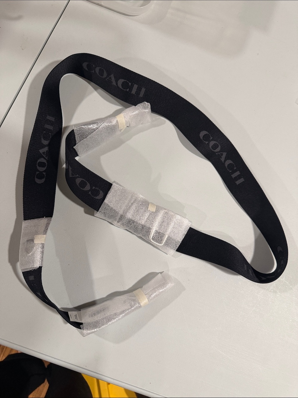 Coach Black Logo Purse Adjustable Strap
